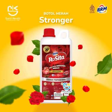 BRM PELICIN PAKAIAN BOTOL Mawar laundry Merah