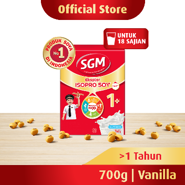 Promo Harga SGM Eksplor Soya 1-5 Susu Pertumbuhan Vanila 700 gr - Blibli