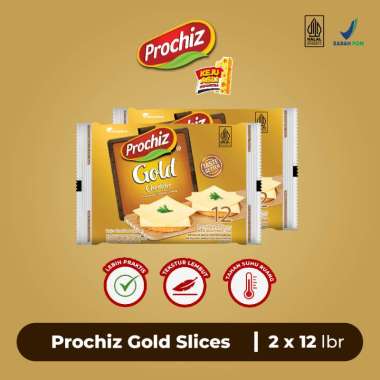 Keju PROCHIZ Gold Slices 12's Double Pack