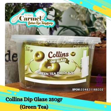COLLINS Dip Glaze Donat 250gr - Green Tea