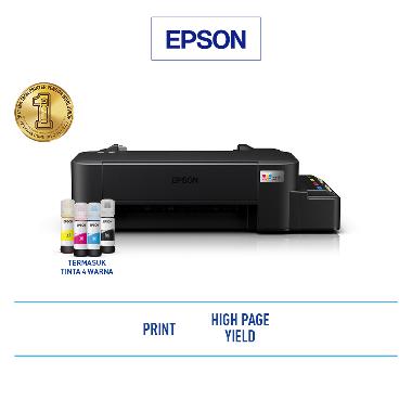 Epson L121 A4 Ink Tank Printer - Print Only, Tinta Botol 4500/7500 Halaman