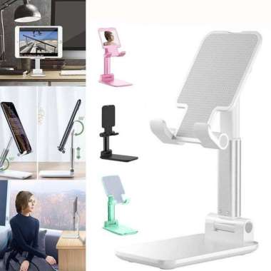 Phone Holder Stand HP Universal Lipat/Phone Stand Lipat Holder Hijau