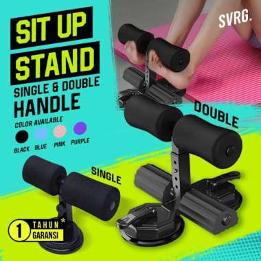 SVARGA Sit Up Stand | Sit Up Assistant | Alat Bantu Sit Up Double - Hitam