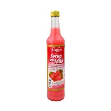 MARJAN MILK STRAWBERRY SYRUP 460ML BOTOL