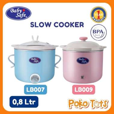 Baby Safe Slow Cooker Digital 0,8 Liter Crockery Pot LB009 (Pink)