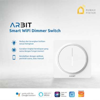 ARBIT WiFi Dimmer Switch saklar redup pintar Tuya