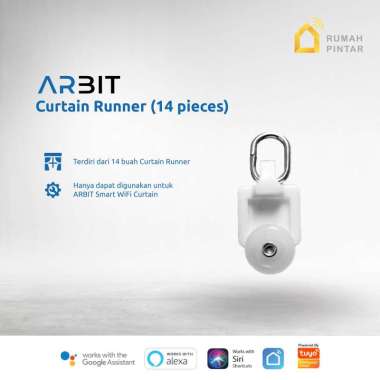 ARBIT Curtain Runner Roda hordeng isi14 Putih