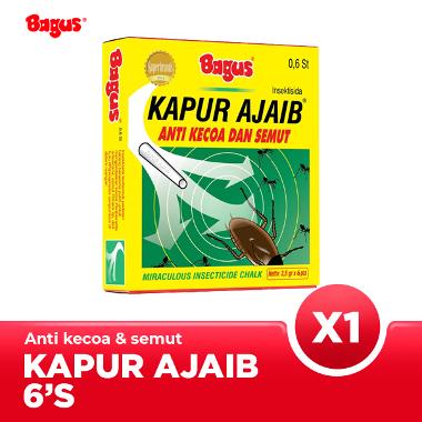 Bagus Kapur Ajaib (6 Pcs/Pack) - Anti Kecoa & Semut Yellow