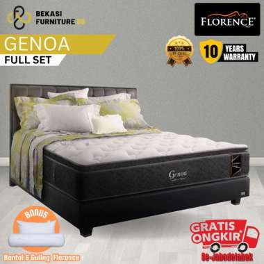 FLORENCE Springbed ( Genoa ) Full Set Springbed [ Kasur-Divan-Sandaran - Khusus JABODETABEK ] 180 x 