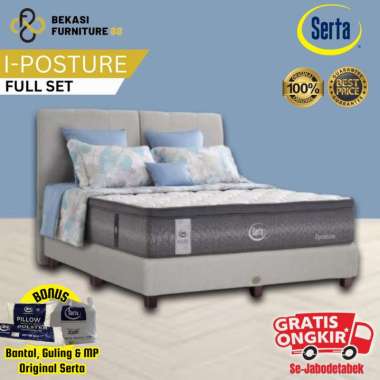 1 Set Full SERTA SPRINGBED "POSTURE" Kasur + Divan + Sandaran 180 x 200