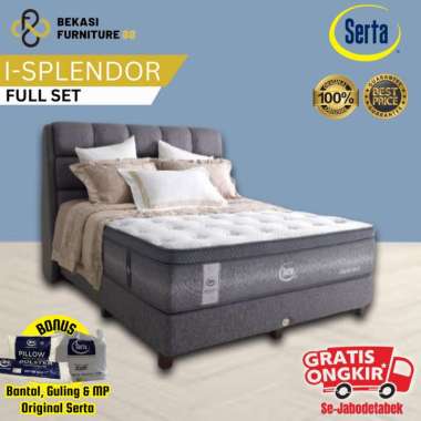 1 Set Full SERTA SPRINGBED SPLENDOR - iSPLENDOR [ Kasur + Divan + Sandaran ] 180X200