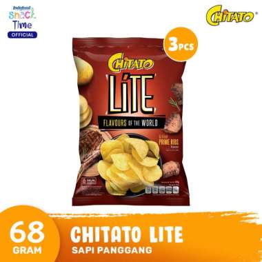 Promo Harga Chitato Lite Snack Potato Chips Beef BBQ 68 gr - Blibli