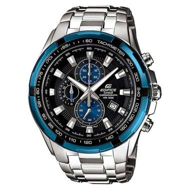 Jam Tangan Pria Casio Edifice Chronograph EF-539D-1A2VUDF Water Resistant 100M Black Dial Stainless