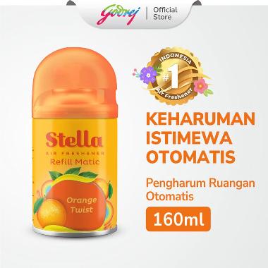 Stella Matic Refill Orange 160ml - Refill Pengharum Ruangan Otomatis
