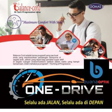 LENSA PROGRESIF BLUCROMIC ONE DRIVE FLEXI PHOTOCROMIC BLURAY RX GOSOK DOMAS