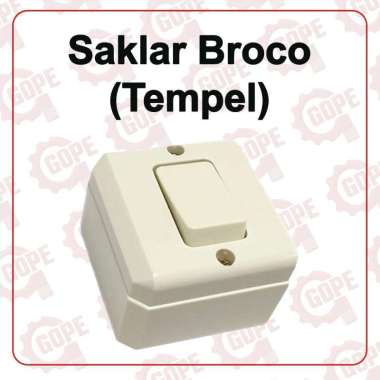 SAKLAR BROCO SINGLE (TEMPEL)