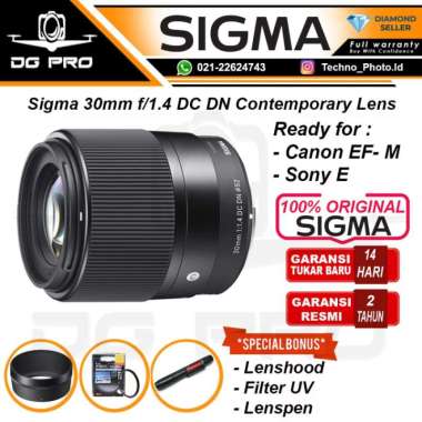 Sigma 30mm F1.4 DC DN Contemporary Lensa FOR Sony SONY E
