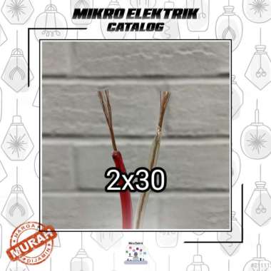 Kabel Audio Transparan 2 x 30 Per Meter / Kabel Serabut / Listrik