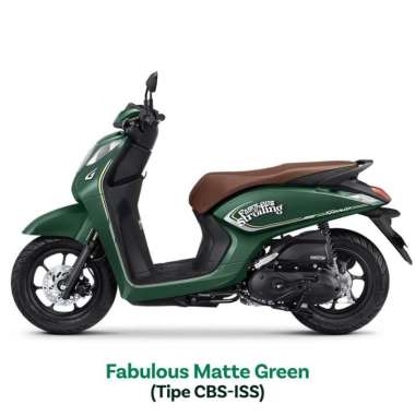 Honda New Genio CBS ISS Sepeda Motor [OTR JABODETABEK] Depok green