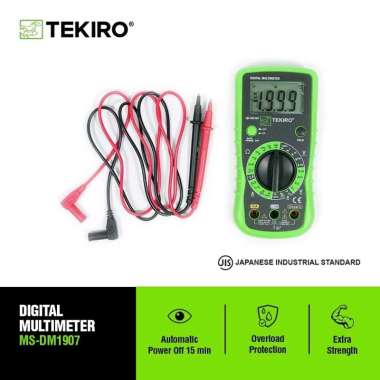 TEKIRO DIGITAL MULTIMETER / MULTI TESTER / AVO METER DIGITAL MS-DM1907 TEKIRO ORIGINAL PROMO MURAH