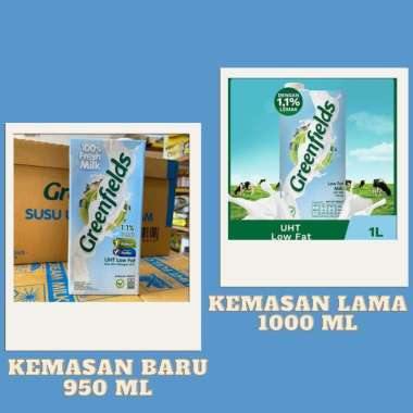 Promo Harga Greenfields UHT Low Fat 1000 ml - Blibli