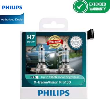Philips X-treme Vision Pro150 H7 Bohlam Lampu Mobil Kuning