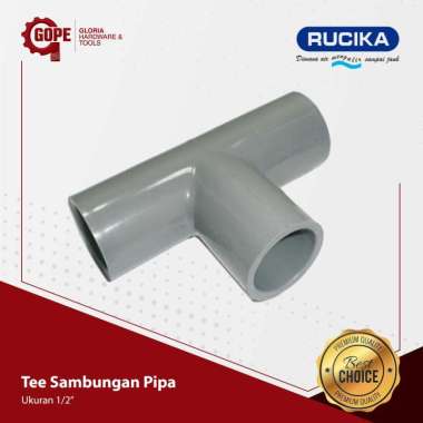 TEE SAMBUNGAN PIPA PVC 1/2"