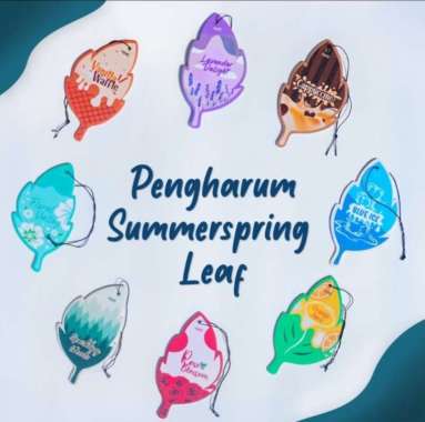 Pengharum Ruangan / Toilet / Lemari / Parfum Mobil LEAF SUMMER SPRING (Gratis Bubble Wrap) BLUE ICE