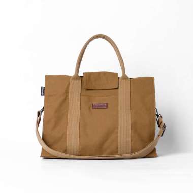 Pamole Talia Series Sling Bag Tas Selempang Wanita Tas Bahan Kanvas Camel
