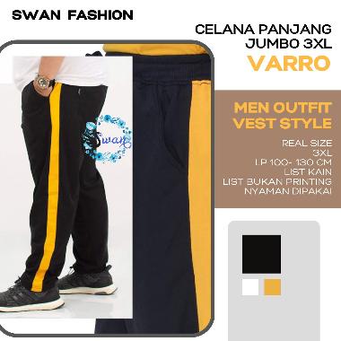 Celana Jogger Big Size 3XL Training Variasi List Celana Olahraga Farro 3XL Joger Pants - SWAN XXXL H
