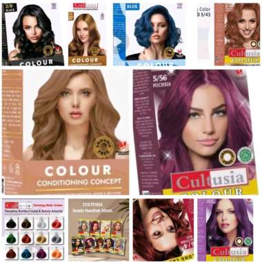 CULTUSIA HAIR COLOR/PEWARNA RAMBUT CULTUSIA 30ML ash blonde