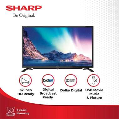 SHARP 32 Inch 2T-C32HD1500i DIGITAL TV - LED 32HD1500i - TERBARU