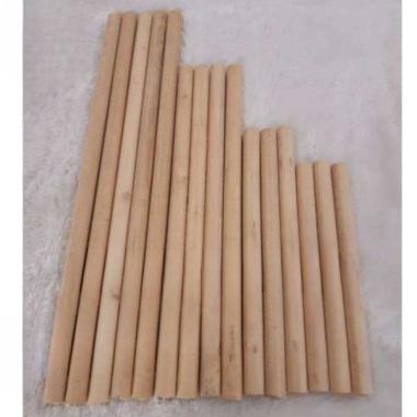 kayu dowel kayu macrame bulat ramin 10cm-70cm 40CM