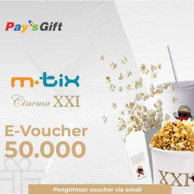 Voucher Digital MTix F&B Cinema 21 (XXI) Rp 50.000 Promo