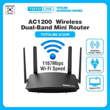 TOTOLINK A720R,A702R AC1200 Wireless Dual Band Router A702R
