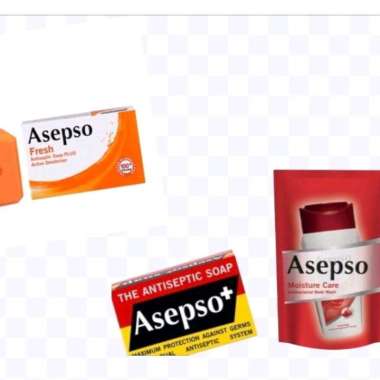 Sabun Mandi Antiseptik Asepso 1 Pcs clear