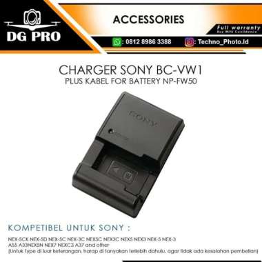 CHARGER SONY BC-VW1 PLUS KABEL FOR BATTERY NP-FW50