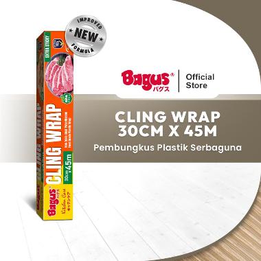 Bagus Cling Wrap Box 30 cm x 45 M [Polyethylene / Non-PVC] Red