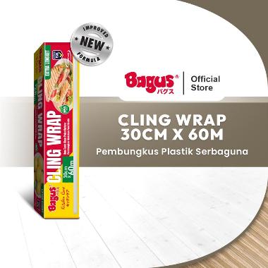 Bagus Cling Wrap Box 30 cm x 60 M [Polyethylene/Non-PVC] Biru