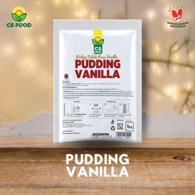 Bubuk Instan Silky Puding Vanilla 1kg Pudding Lembut Pudot CS FOOD