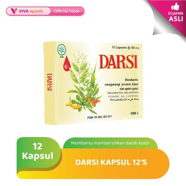 Darsi untuk Mengurangi Jerawat, Bisul & Gatal (12 Kapsul)