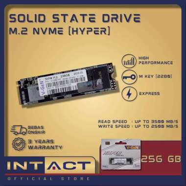 SSD V-GeN Hyper 256GB M.2 NVMe PCIe Gen 3.0 - SSD VGEN 256 GB M2 NVME SSD