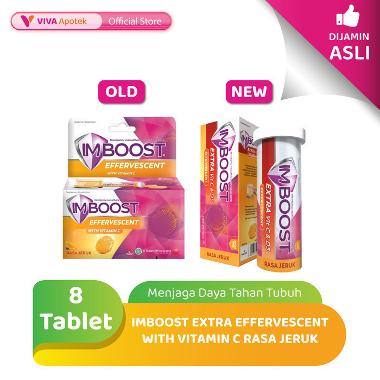 Imboost Effervescent With Vitamin C Rasa Jeruk (8 Tablet Effervescent)