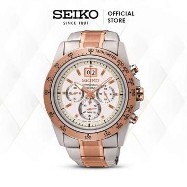 Jam Tangan Pria Seiko Lord Chronograph White Dial SPC234P1 Original