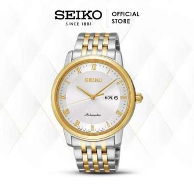 Jam Tangan Pria Seiko Presage Automatic Stainless Gold Silver SRP694J1 Original