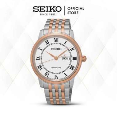 Jam Tangan Pria Seiko Presage Automatic Stainless White Dial SRP766J1 Original