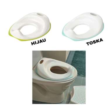 Pispot duduk anak belajar melatih anak tempat duduk toilet plastik WMO IK72789 TOSS hijau