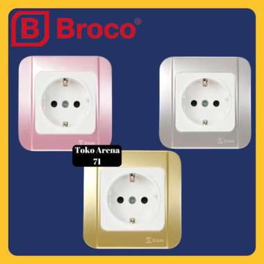 Broco Stop Kontak Warna Galleo G151-54S Arde Socket Pink