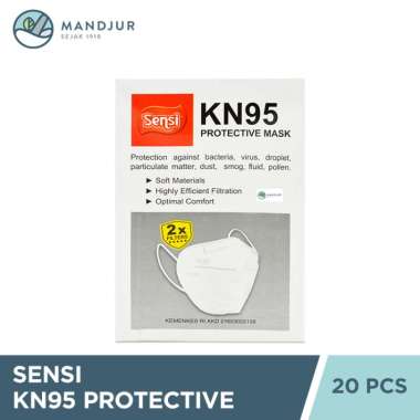 Sensi Mask KN95 Isi 20 Masker - Masker Pelindung 5 Ply Double Filter
