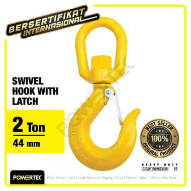 Swivel Hook with Latch 2 Ton POWERTEC